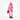 Pink quilted down jacket full outfit with helmet