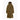 Dark olive Goldbergh Sion women's puffer ski jacket front detail