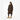 Brown Goldbergh Sion long down jacket worn with green beanie and chunky boots
