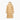 Goldbergh Sion long tan down jacket back view with quilted panels and hood tag