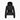 Back view of black Goldbergh Hida ski jacket with branded waist belt