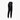 Black Goldbergh Paris Pant W women's ski pants slim fit back view with embossed waistband