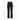 Front view of black Goldbergh women's ski pants with quilted panels and metallic waist detail