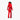 Red Goldbergh Parry ski suit back view with black side panels and star patch