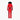 Red Goldbergh Parry ski suit front view with vertical panels and zippered pockets