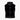 Black quilted faux fur bodywarmer with high collar and front zipper