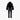 Black Goldbergh Lieke ski suit back angle highlighting straight-leg pants and textured fabric bands