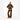 Front view of woman in brown shearling jacket with boxy fit