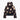 Black Goldbergh Shinnen bomber jacket with gold star print and hood