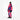 Side view of Goldbergh Sansu women's gradient ski jacket and matching pants with beanie and boots
