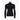 Goldbergh Corsa women's black midlayer back view with white stripes and sleeve graphics