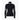 Black Goldbergh Corsa women's half-zip midlayer front view with white stripes and graphics