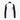 Back view of white and black raglan sleeve Goldbergh Hoshi fitted turtleneck midlayer