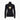 Black Goldbergh Hoshi turtleneck with diagonal shoulder zipper and centered gold star logo