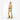Beige Goldbergh Yura ski pullover full-body front view with star pattern and belt