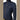 Close-up of Goldbergh Yunnai dark blue textured denim ski pullover chest detail