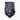 Navy blue Goldbergh Kizuna neckwarmer with white paisley floral pattern and soft stretch fabric
