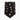 Black Goldbergh neckwarmer with gold metallic heart confetti pattern
