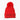 Red ribbed-knit Goldbergh Hodd Beanie with pom-pom and GOLD text on cuff