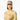 Tan knitted headband with small gold stars worn by model