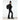 Woman wearing black Goldbergh Bijou quilted backpack in winter gear side profile