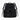 Front view black quilted backpack featuring embossed GB logo and BERGH text strip