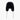 Front view of black faux fur pilot hat with rounded crown and cords