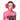 Model wearing pink Goldbergh fluffy earwarmer with pom-poms and turtleneck