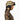 Goldbergh Aero Google ski goggles resting on gold leopard print helmet side profile