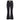 Black High Society Lani Nebula ski pants with gold star buckle belt and flared leg