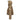 Side profile of High Society Malia brown quilted ski jacket with brand patch