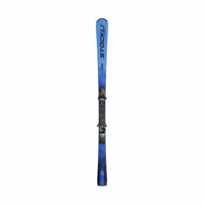 Stöckli Laser SL used alpine ski blue gradient with MC12 bindings for short quick turns
