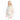 Side view cream quilted jacket with visible side pocket