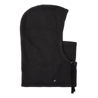 Black ARMADA Delta fleece balaclava with helmet compatibility and ribbed neck flap