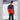 Men's black and red Stöckli WRT full-zip midlayer jacket with high collar
