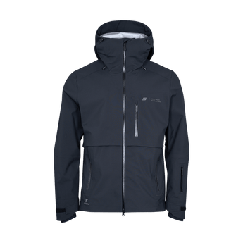 Stoeckli Montero dark navy loose fit all mountain jacket with full zipper and chest pocket