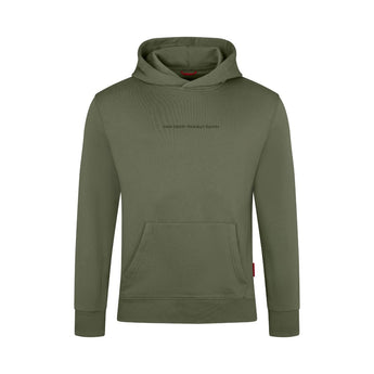 Olive green Van Deer Proud Hoodie with kangaroo pocket and ribbed cuffs