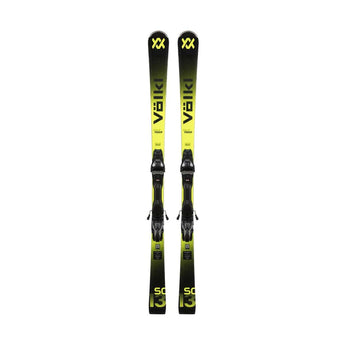 Völkl RACETIGER SC used skis front view with XX logo and size 13 graphic
