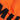 Orange Mammut beanie close-up showing black lettering contrast