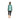 Women's ORTOVOX fleece light pants back view with color-blocked teal and green midlayer top