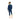 Man wearing navy blue Ortovox fleece top and pants with green shoulder panels