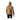 Back view of tan Arcteryx Atom Hoody showing adjustable hood drawstring