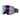 Front view of SALOMON SENTRY PRO wraparound ski goggle with reflective blue-purple lens