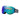 Oakley Flight Deck M ski goggle with blue-to-teal gradient Prizm lens and black frame