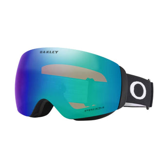 Oakley Flight Deck M ski goggle with blue-to-teal gradient Prizm lens and black frame