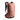 Rose-colored Ortovox Powder Rider 6 textured matte backpack front view with vertical zippers