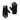 The North Face TNF Rino black full-finger hiking gloves with rubber grip and adjustable cuff
