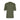 Plain back of olive green short-sleeve unisex cotton blend shirt