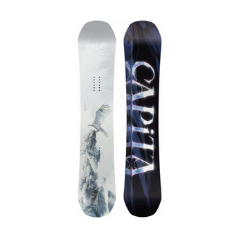 Capita Birds of a Feather snowboard top sheet and bottom base feather design
