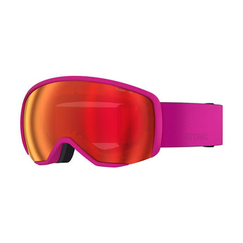 Atomic Revent JR S Flash ski goggle fuchsia frame red gold gradient lens